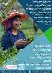 Two of the authors and an independent migration expert will discuss the research findings presented in "Risks and rewards: Outcomes of labour migration in South-East Asia" a recently published report by the International Labour Organization (ILO), the International Organization for Migration (IOM), and Rapid Asia. In particular, they will discuss the newly developed Migration Outcomes Index and its focus on measuring changes in the lives of migrant workers beyond economics to better understand the contribution of the migratory experience to development in the region.